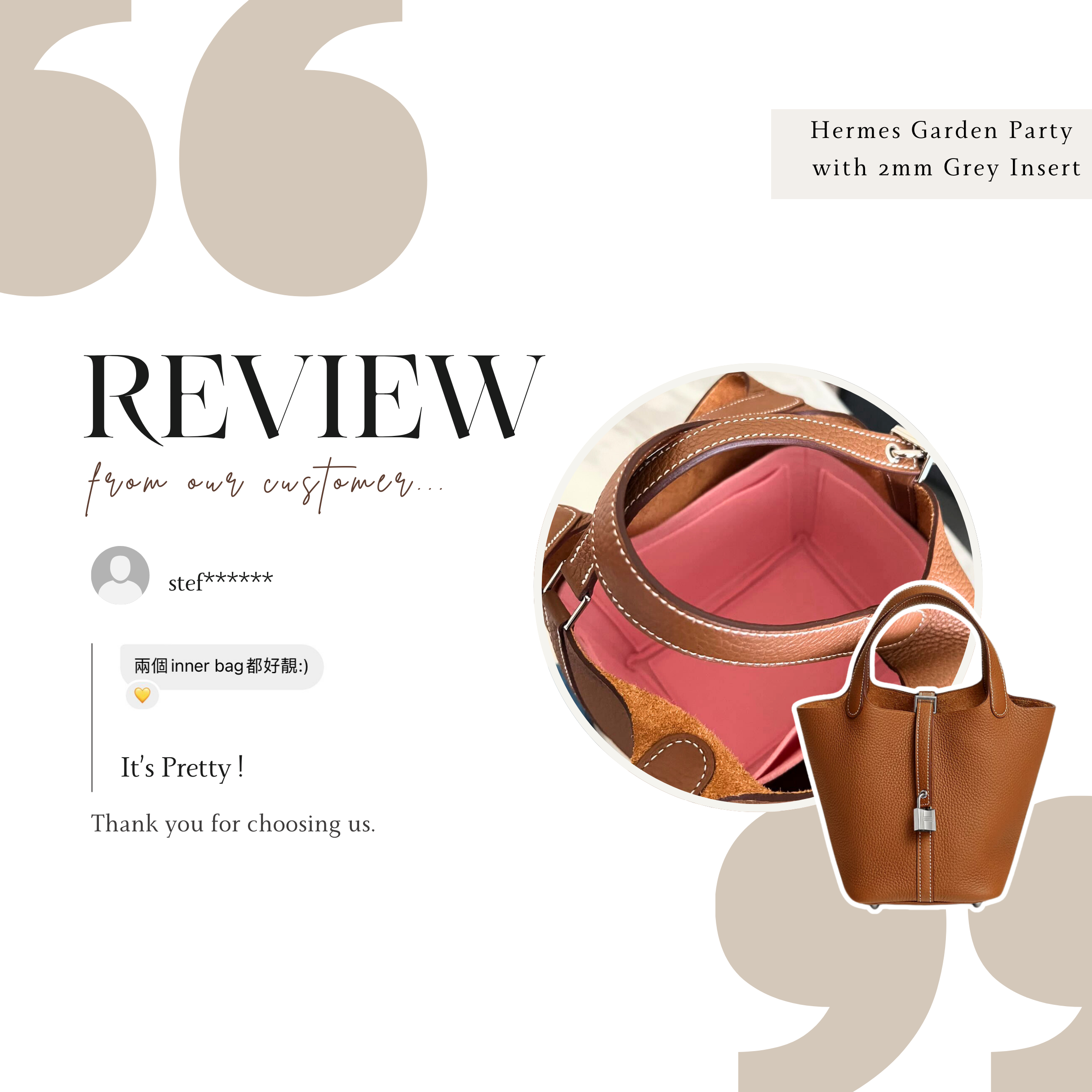 Hermes Picotin Inner Bag