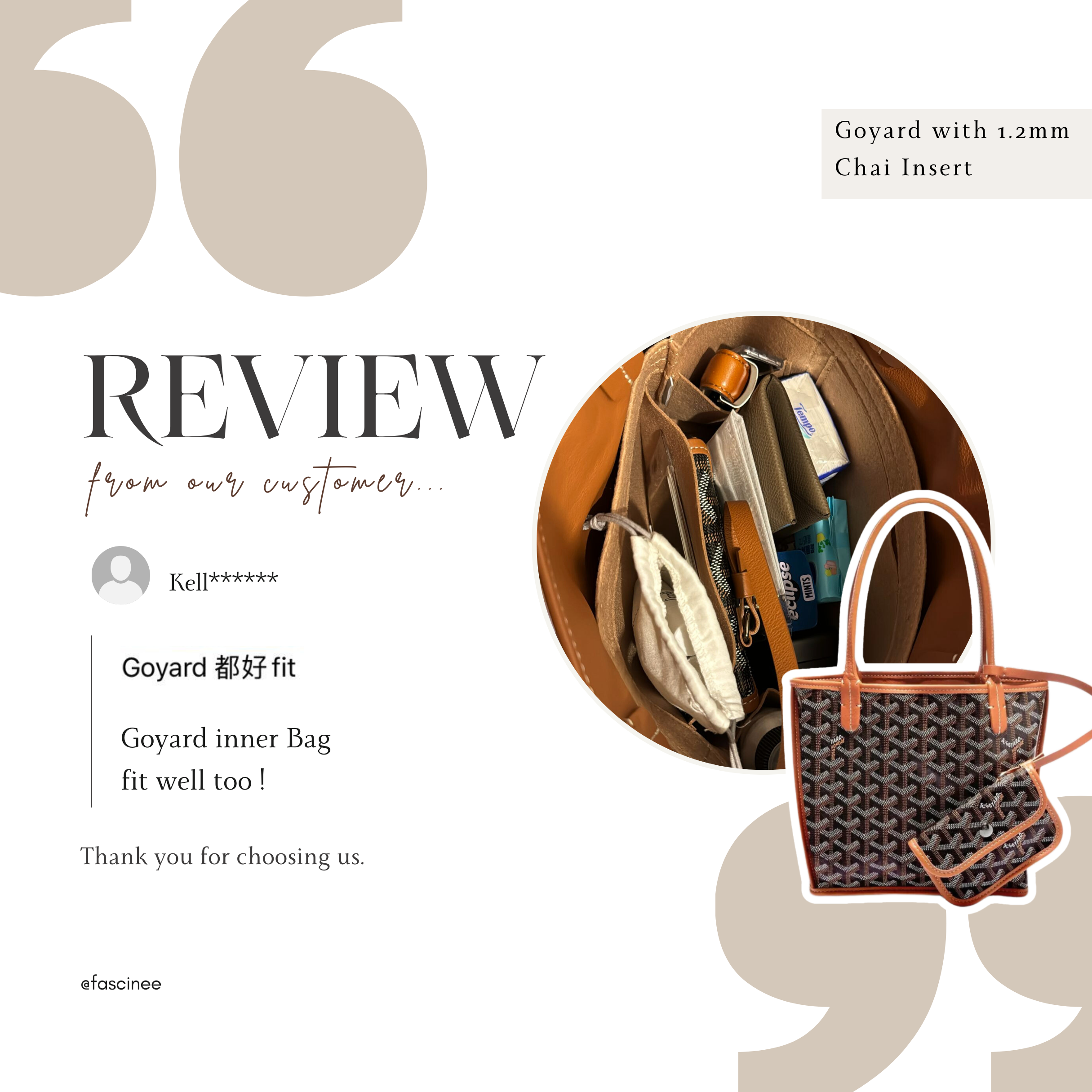 Goyard Artois Inner bag