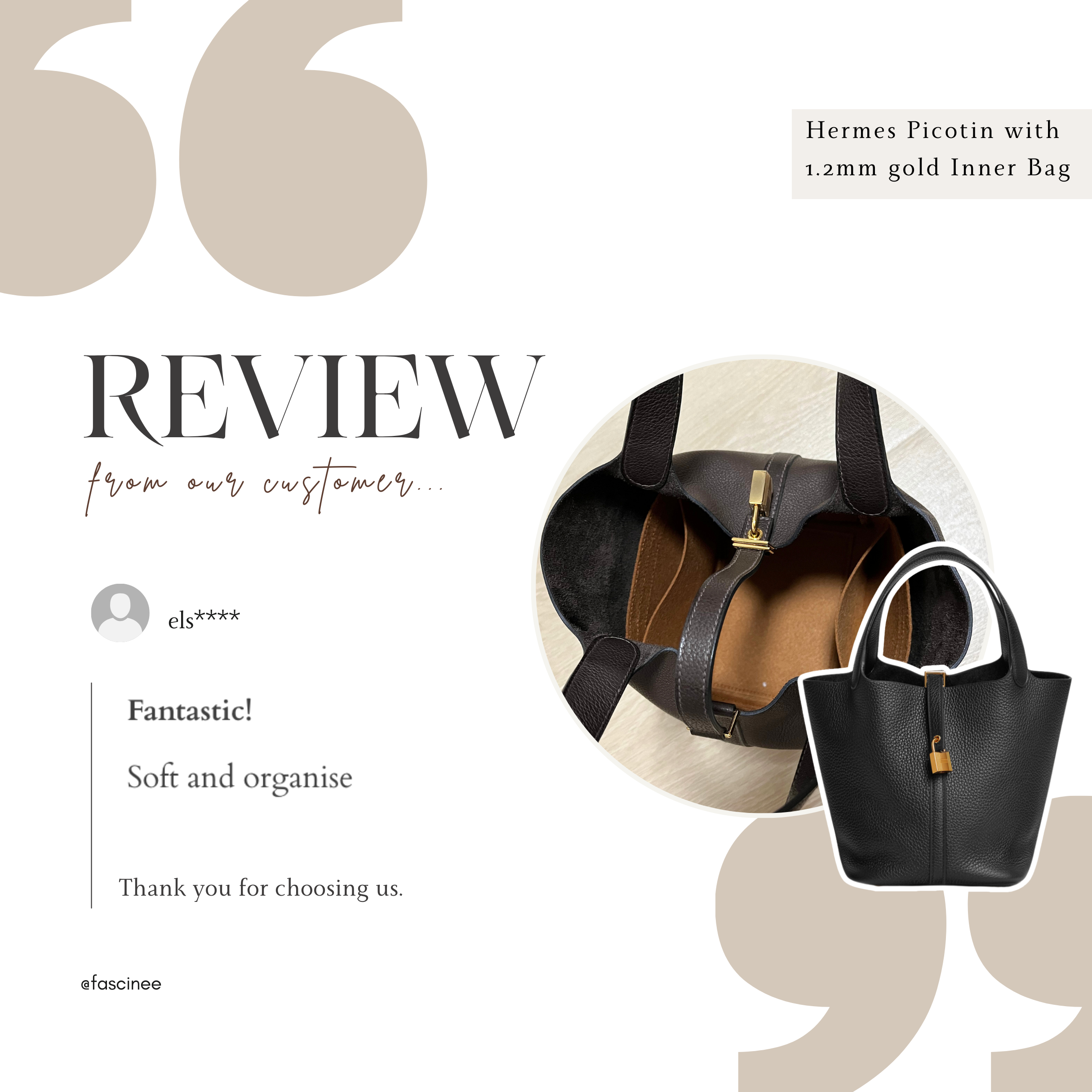 Hermes Picotin Inner Bag