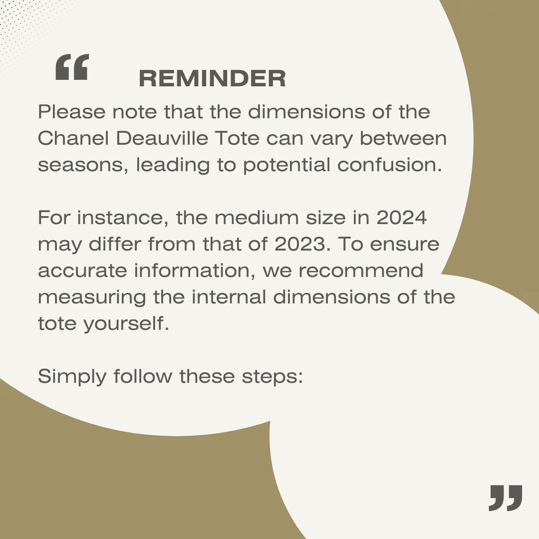 Inner Bag Organizer - Chanel Deauville Tote Series | 6 sizes