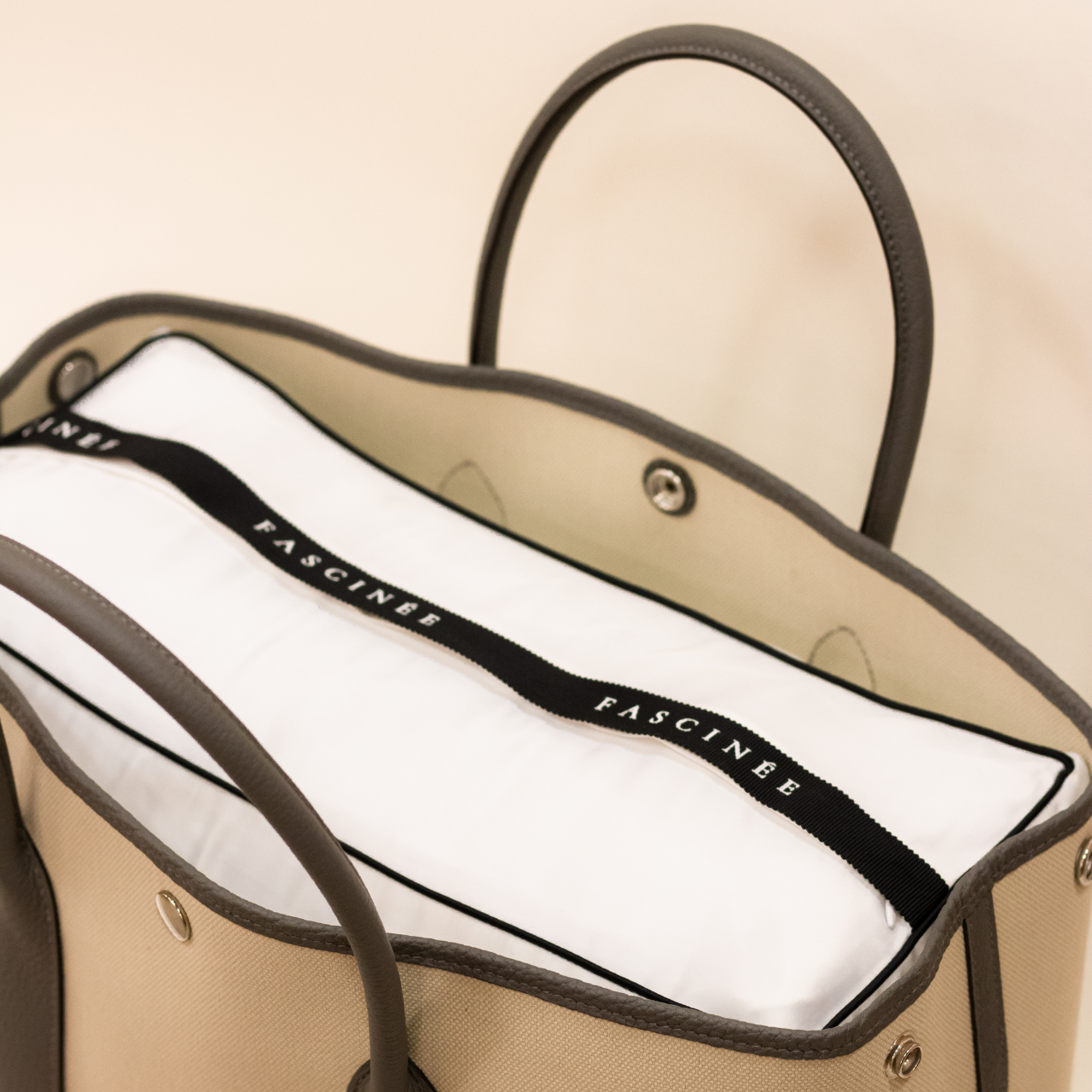 Puff Bag Pillow - Hermes Garden Party 30