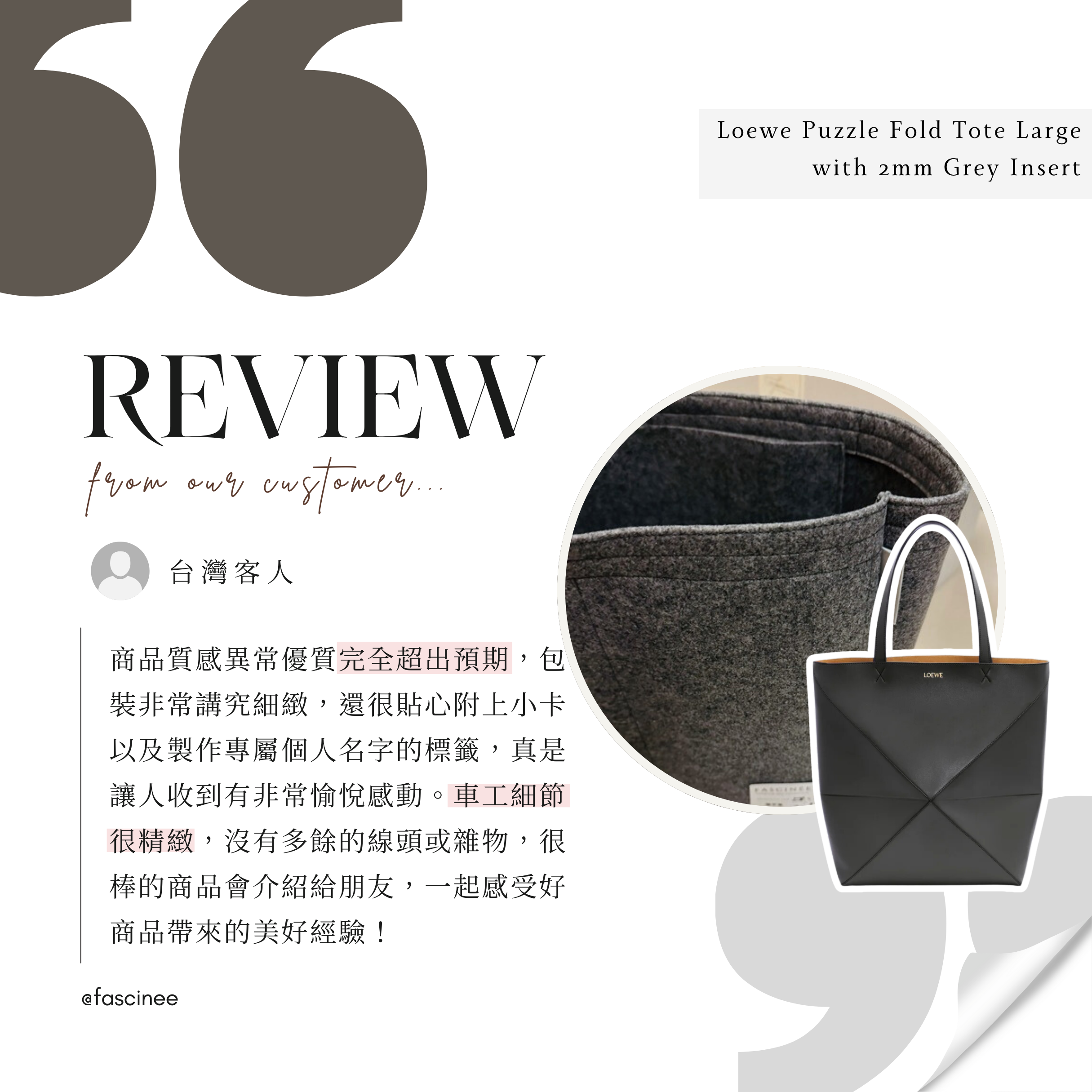 Loewe Puzzle Fold Tote Inner Bag Review