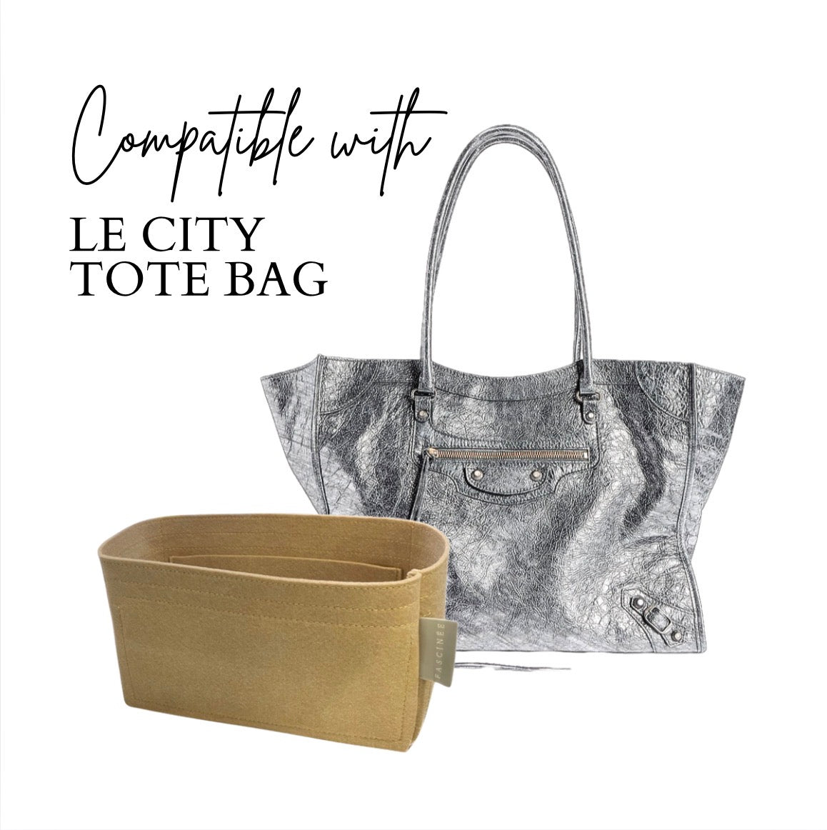 Inner Bag Organizer - Balenciaga Le City Tote Bag | 3 sizes