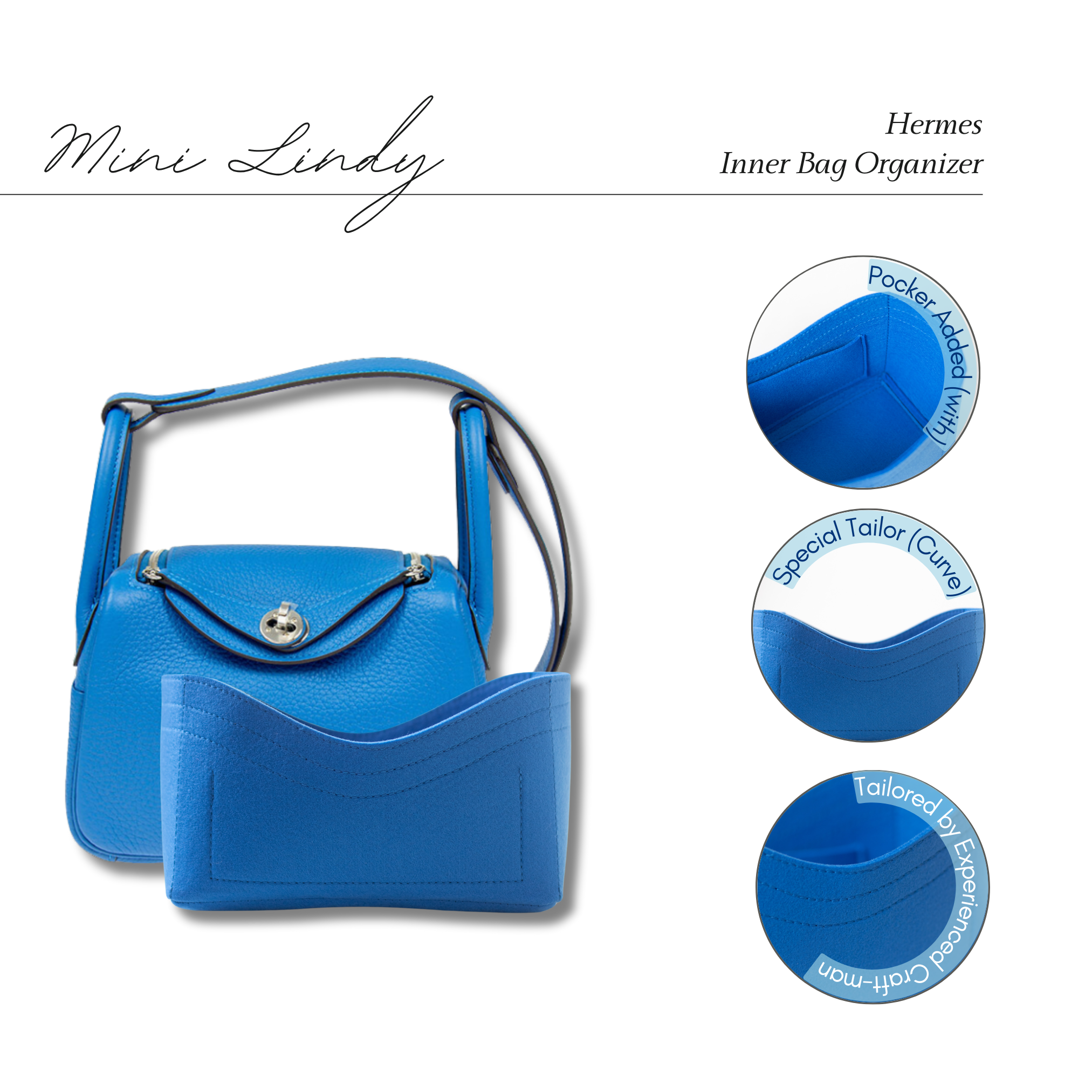 Hermes Lindy Inner bag organiser