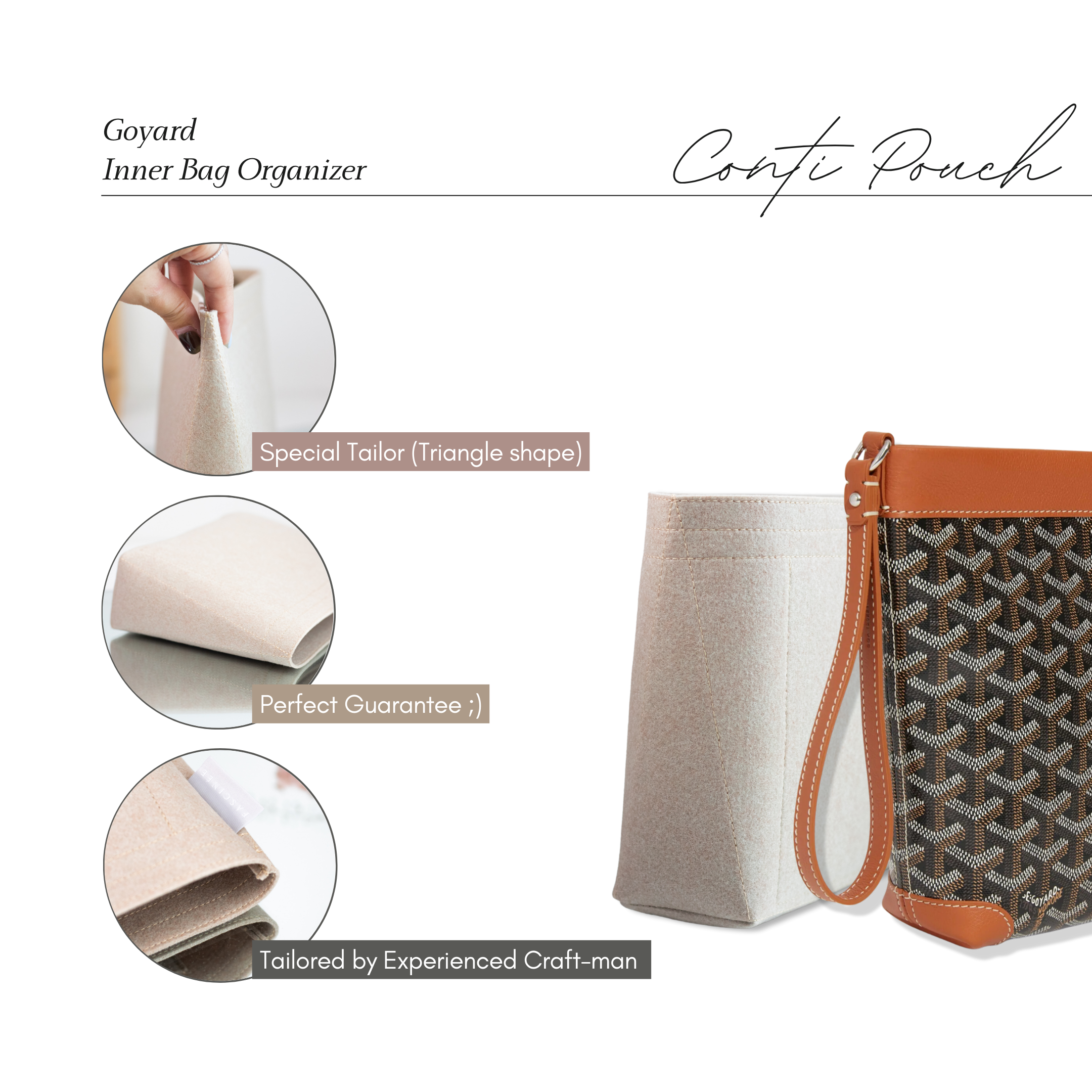 Inner Bag Organizer - Goyard Conti Pouch