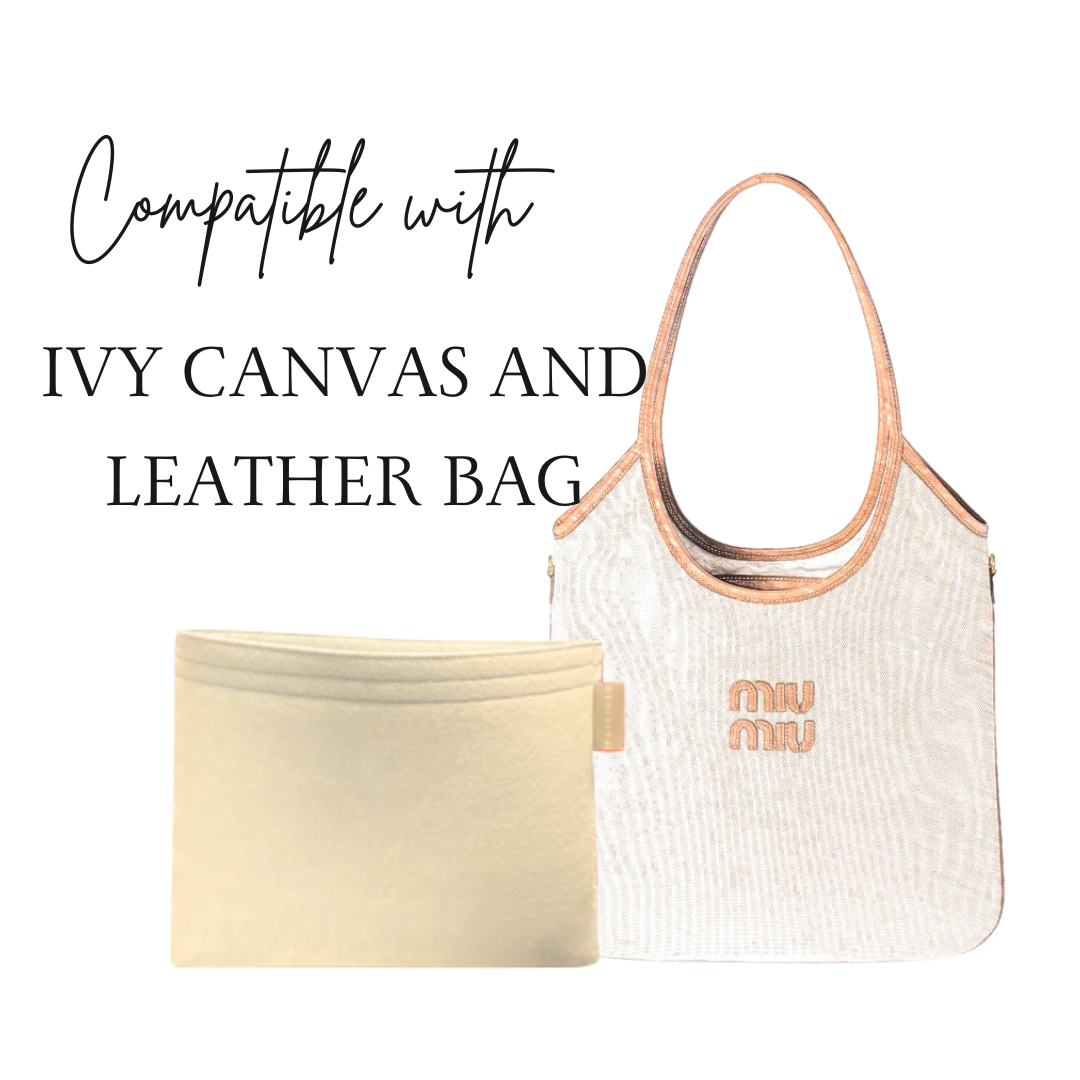 Inner Bag Organizer - Miu Miu IVY canvas and leather bag