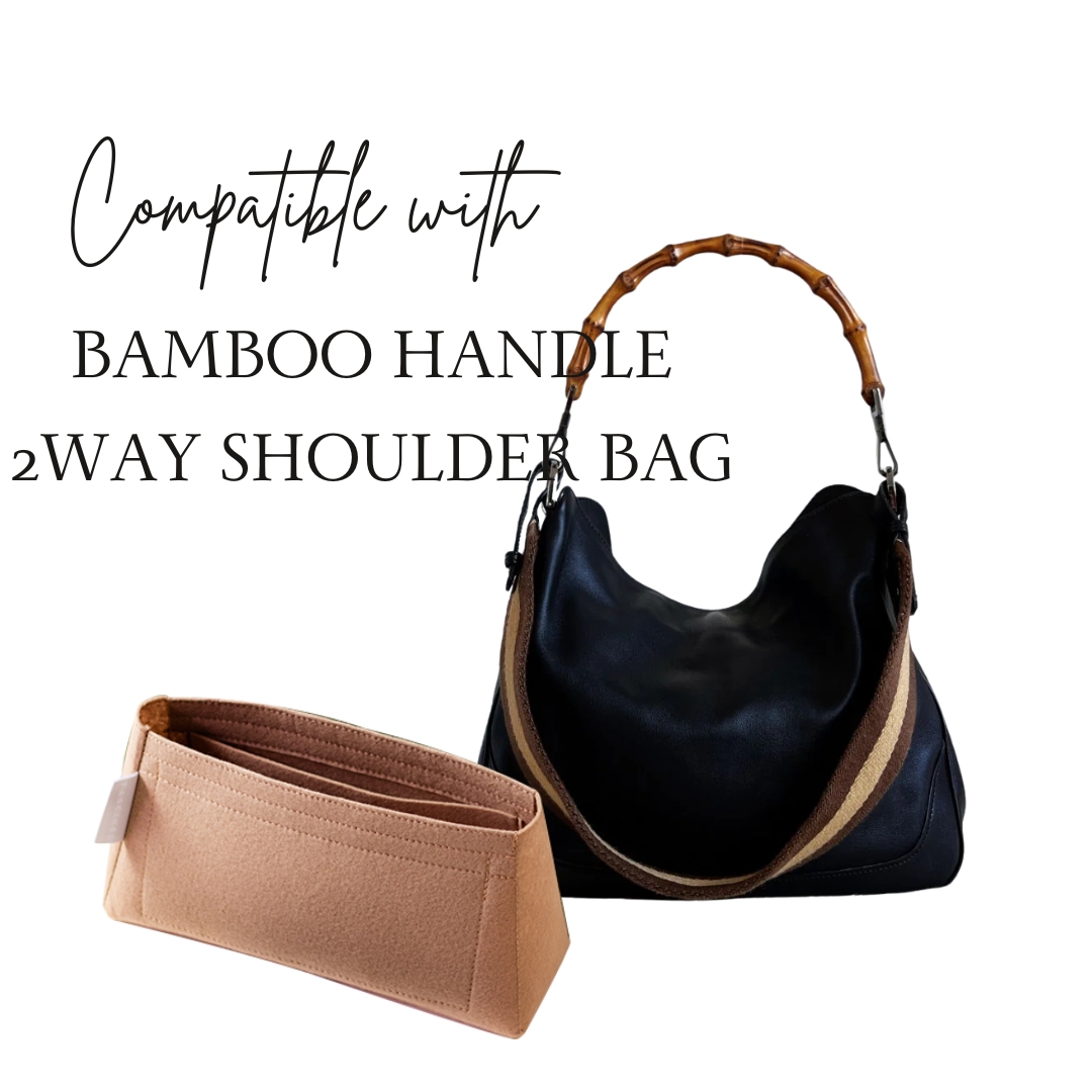 Inner Bag Organizer - Gucci Bamboo Handle 2way Shoulder Bag