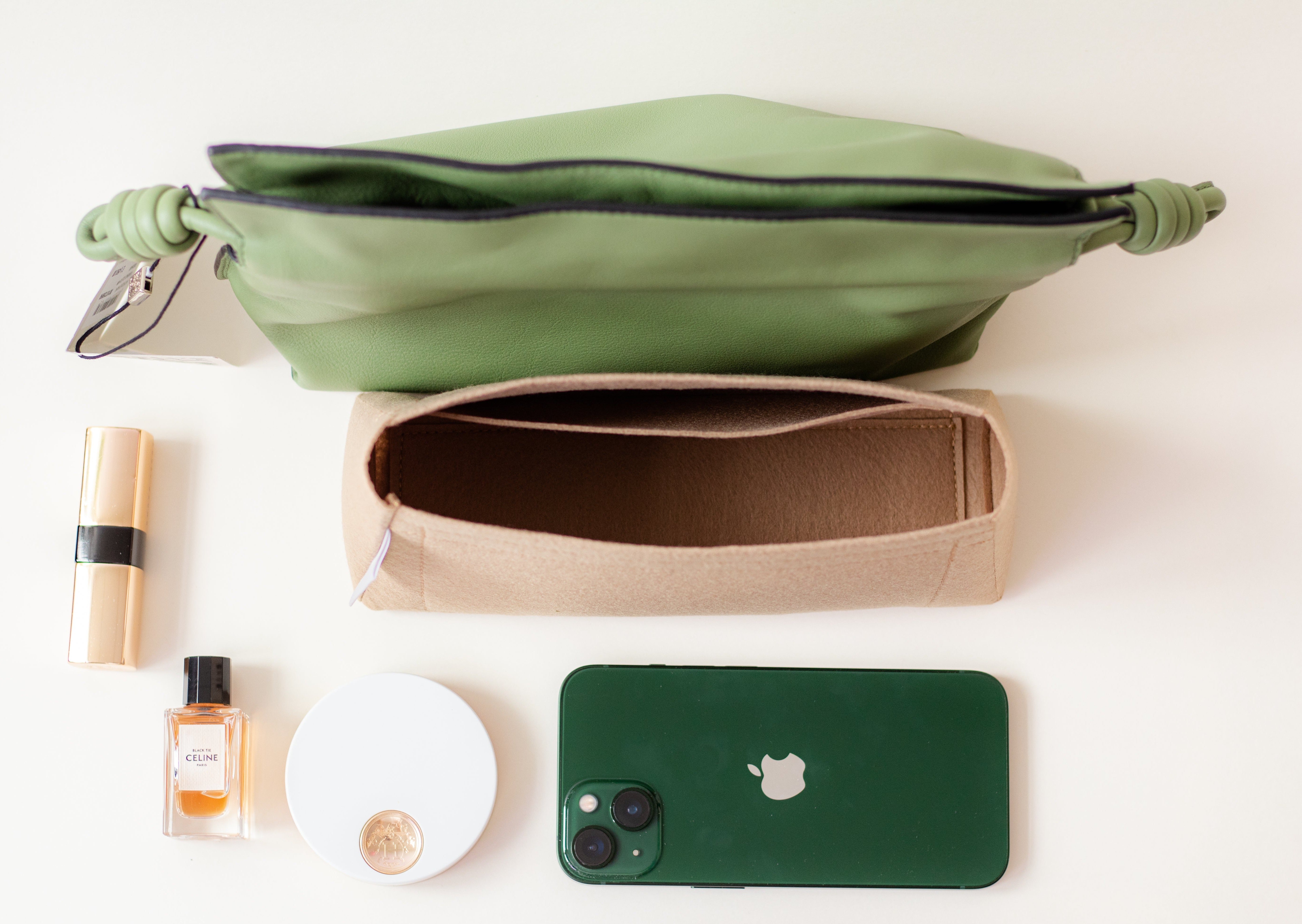 Loewe Flamenco clutch inner bag organiser.