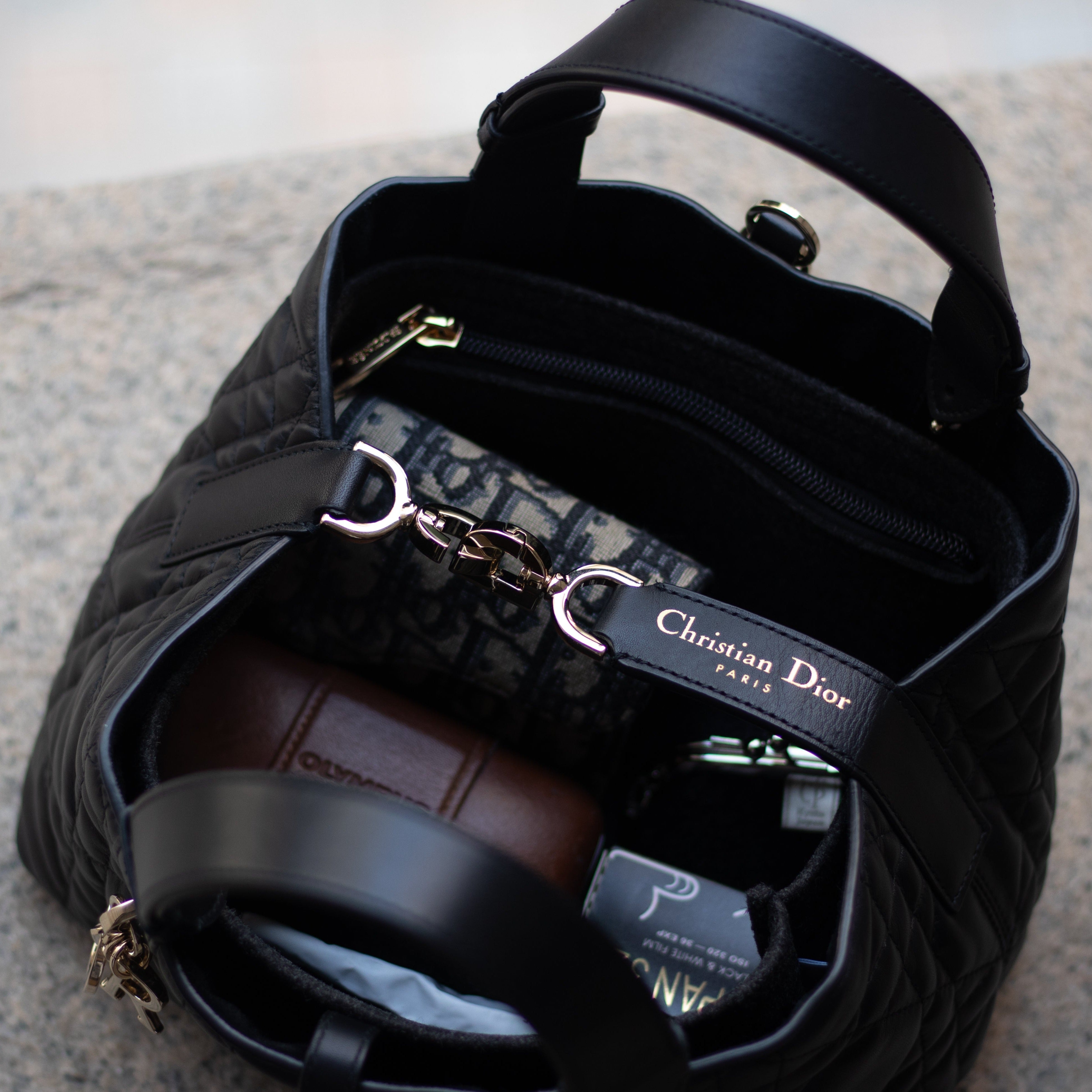 Dior Toujours Bag with inner bag organiser.