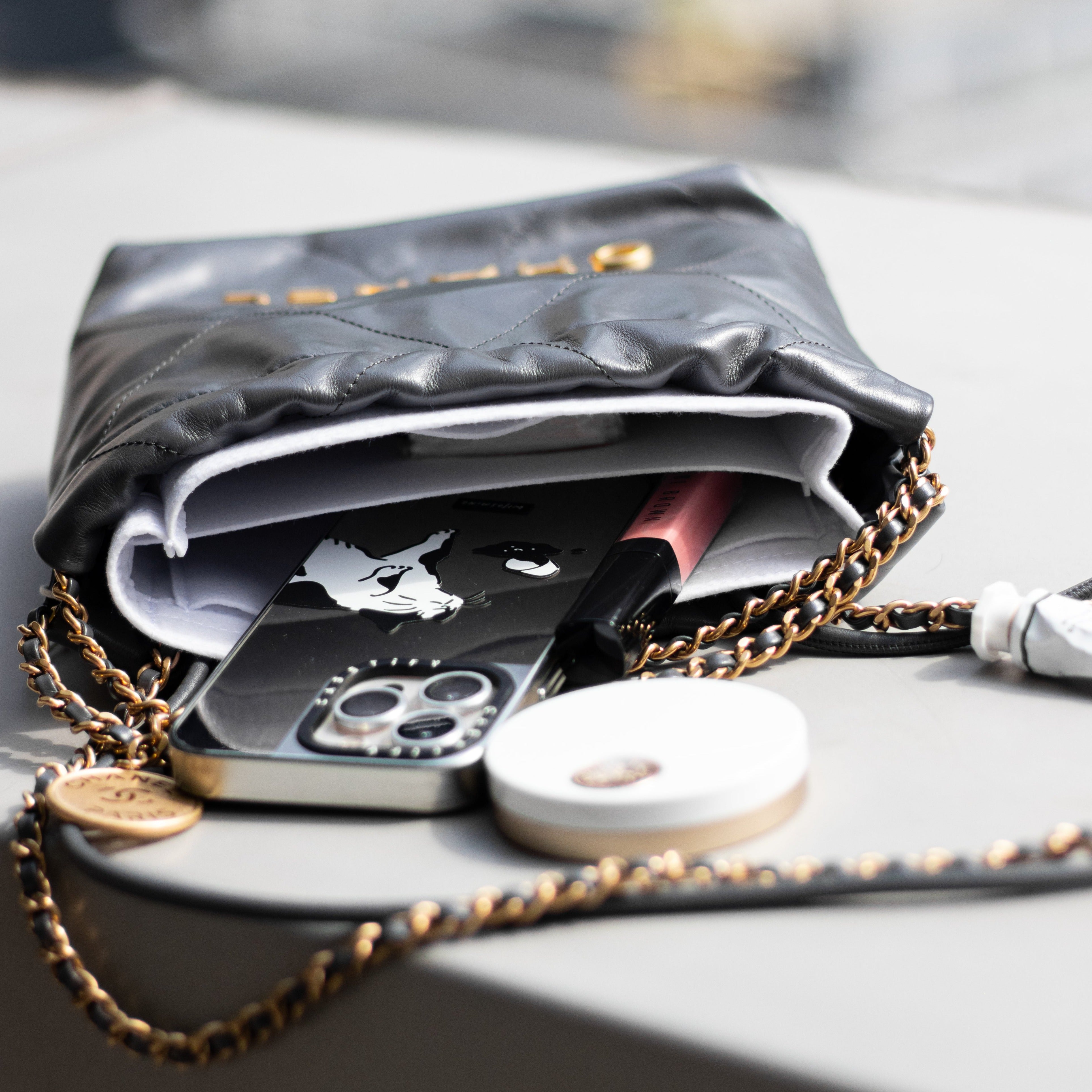 Chanel 22 mini with bag organiser
