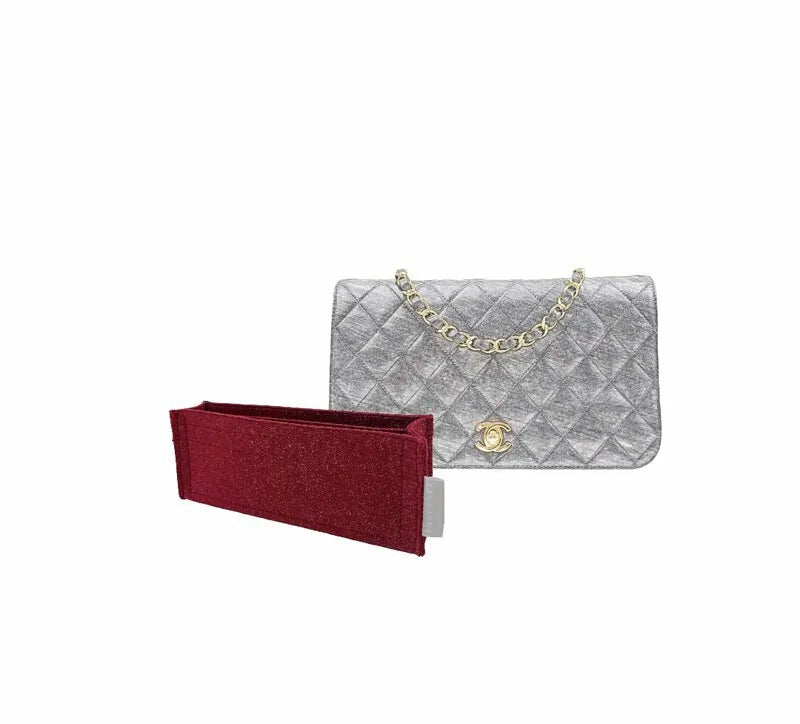 منظم حقيبة داخلي - حقيبة شانيل كلاسيكية من جلد الحملان (19 سم)