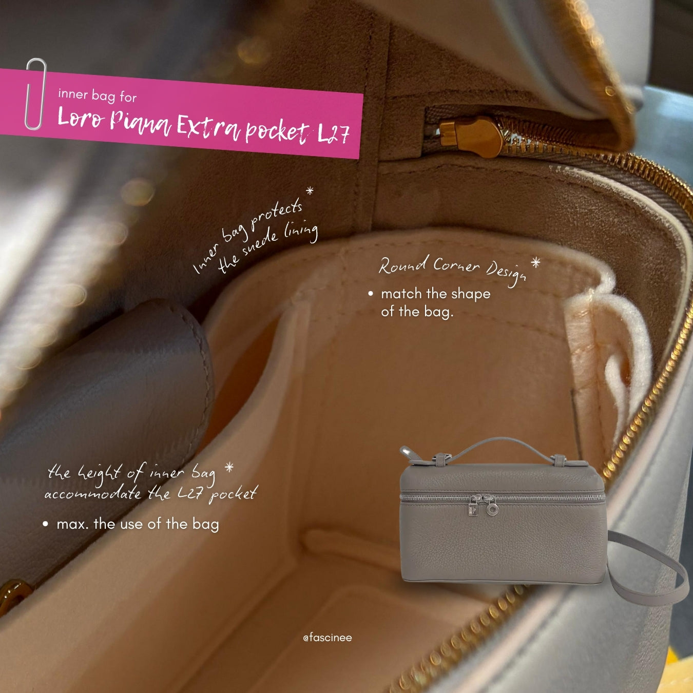 Loro Piana Extra Pocket Inner Bag