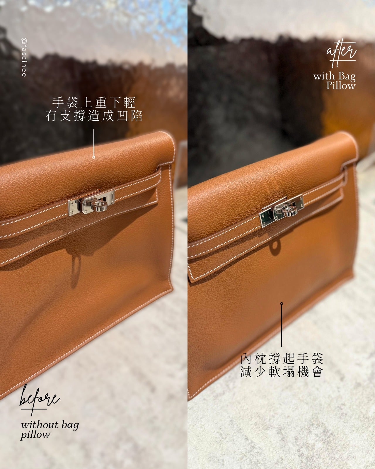 Cubi™ Bag Pillow - Hermes Kelly Danse