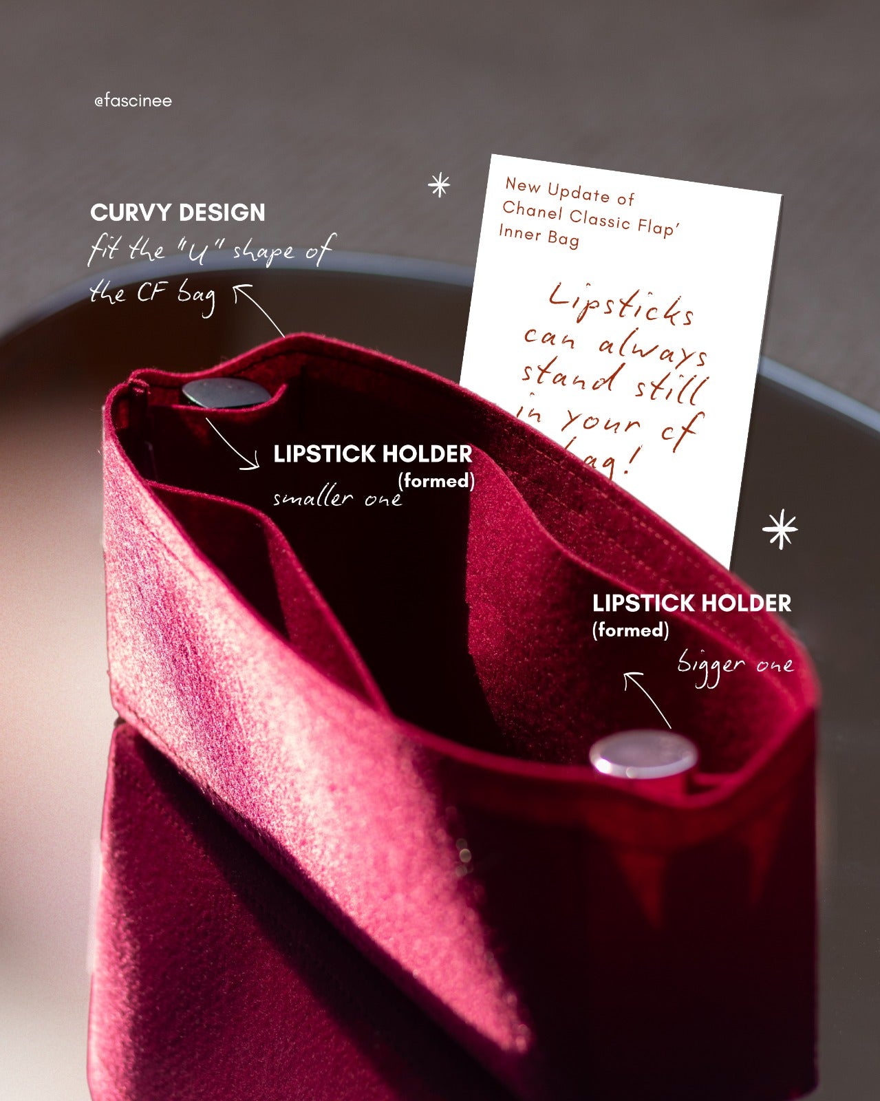 منظم داخلي للحقائب - شانيل كلاسيك فلاب | 6 أحجام