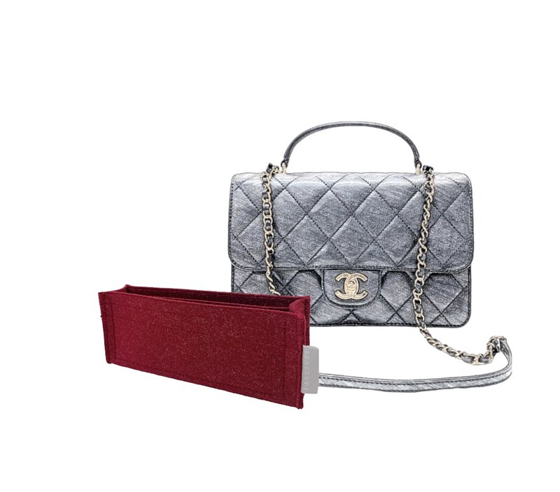 インナーバッグ - Chanel Flap Bag with Top Handle | 2 サイズ