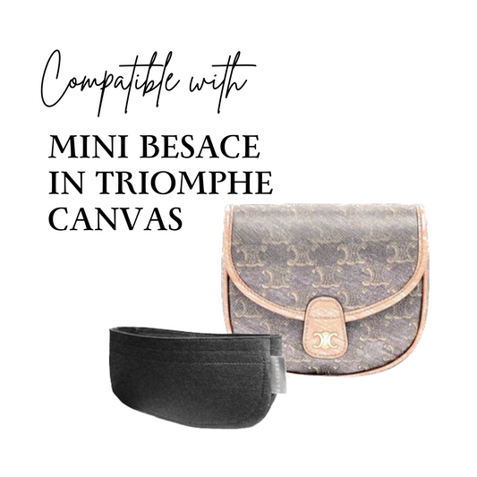 手製內袋 - Celine Mini Besace in Triomphe Canvas