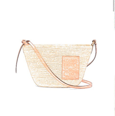Inner Bag Organizer - Loewe Slit bag in raffia and calfskin