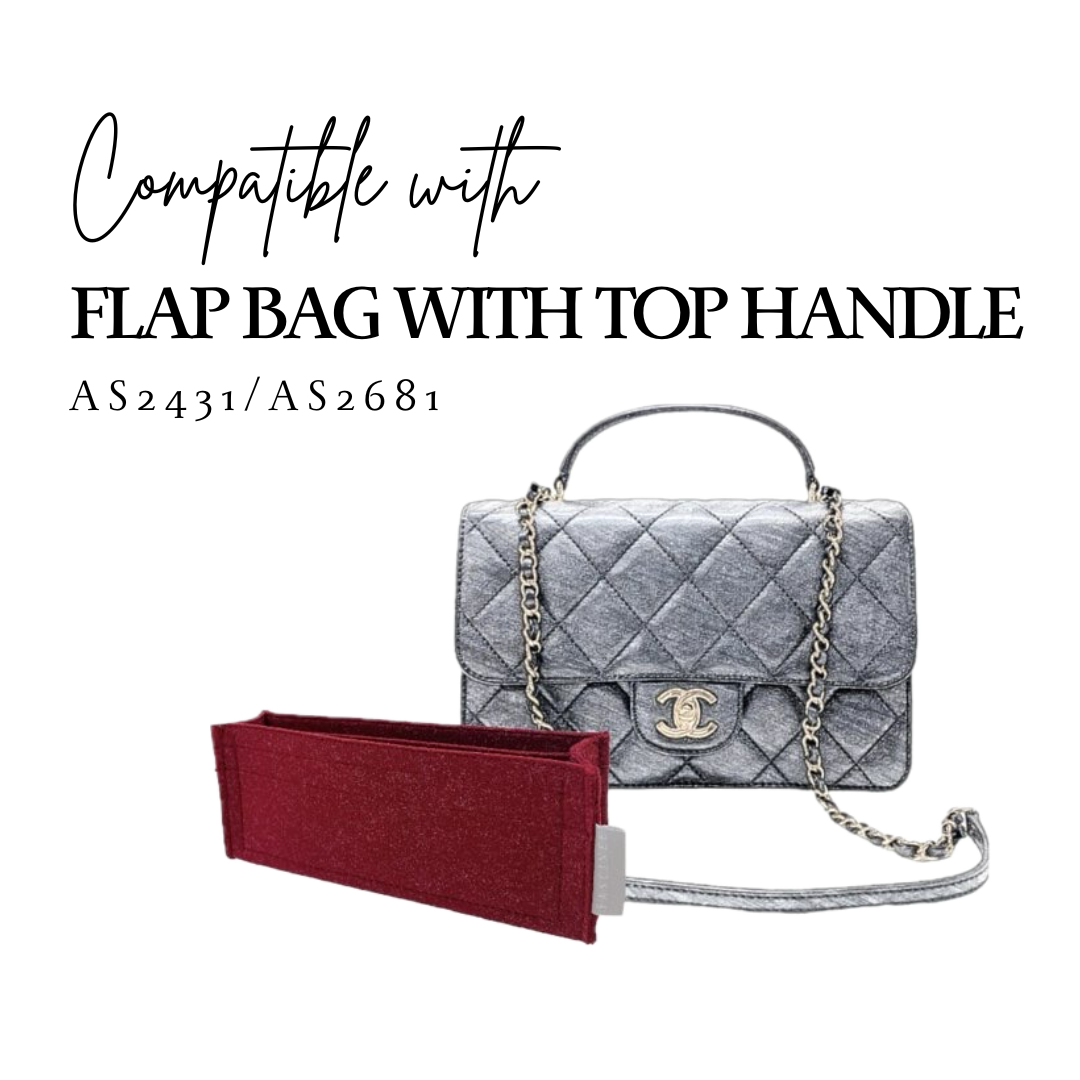 Inner Bag Organizer - Chanel Flap Bag with Top Handle | 2 sizes