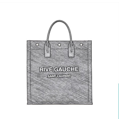 Inner Bag Organizer - YSL Rive Gauche North/South Tote