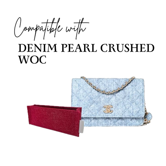 Inner Bag Organizer - Chanel Denim Pearl Crushed WOC