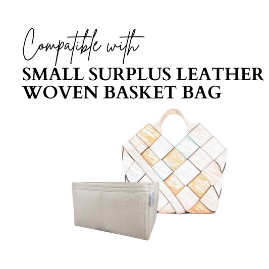 Inner Bag Organizer - Loewe Small Surplus Leather Woven Basket Bag