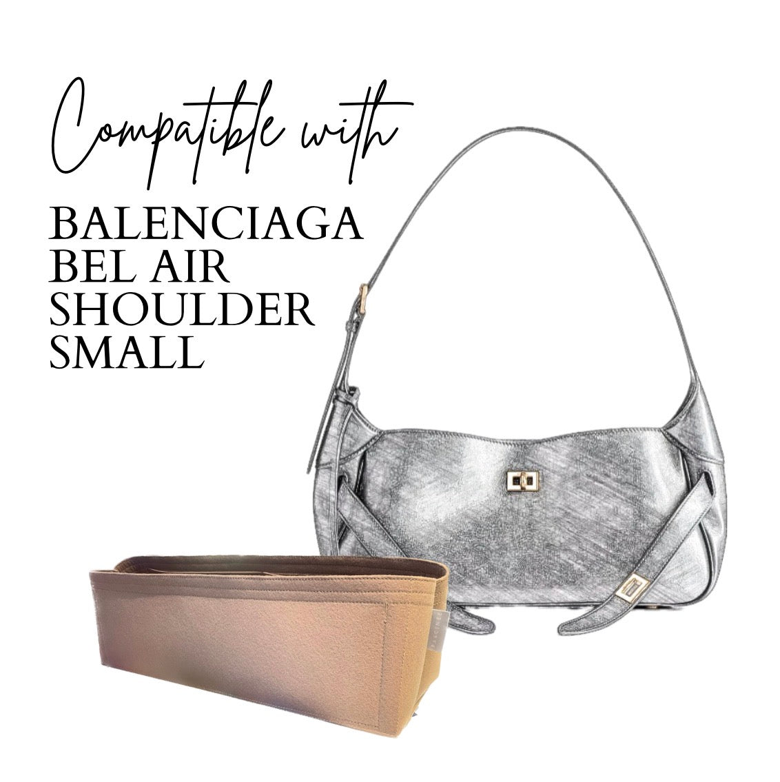 Inner Bag Organizer - Balenciaga Bel Air Shoulder Small