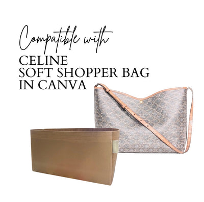 Inner Bag Organizer - Celine Soft Shopper Bag in Canva
