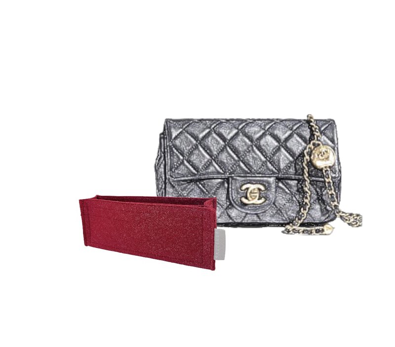 Inner Bag Organizer - Chanel Pearl Crush Classic Flap New Mini (20cm) –  FASCINEE