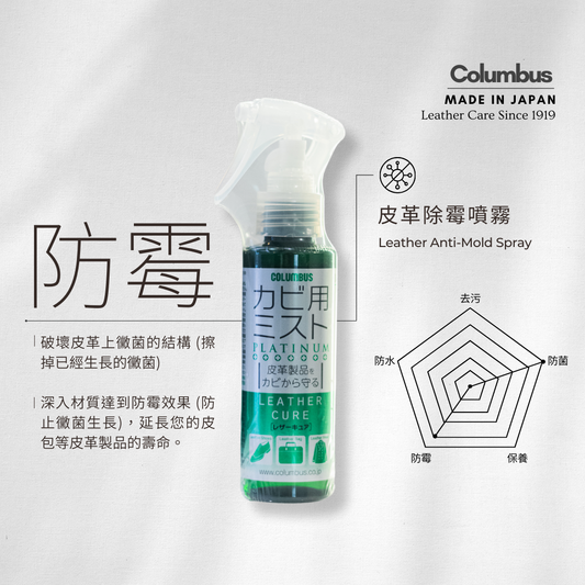 Columbus - Leather Anti-Mold Spray (100 ml) | Made in Japan