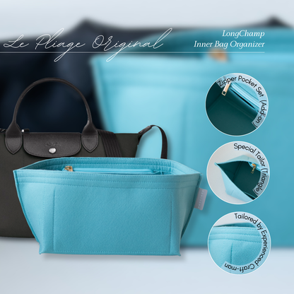 Longchamp Le Pliage Original / Green (Short Handle) Inner bag organiser