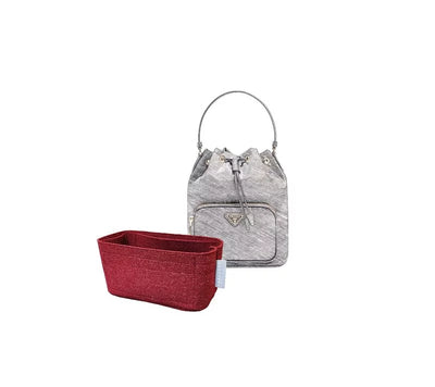 Inner Bag Organizer - Prada Logo Plaque Bucket Bag