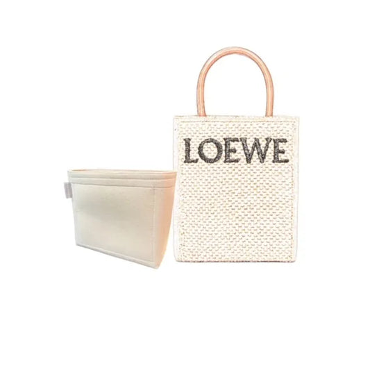 Inner Bag Organizer - Loewe Standard A5 Tote bag in raffia