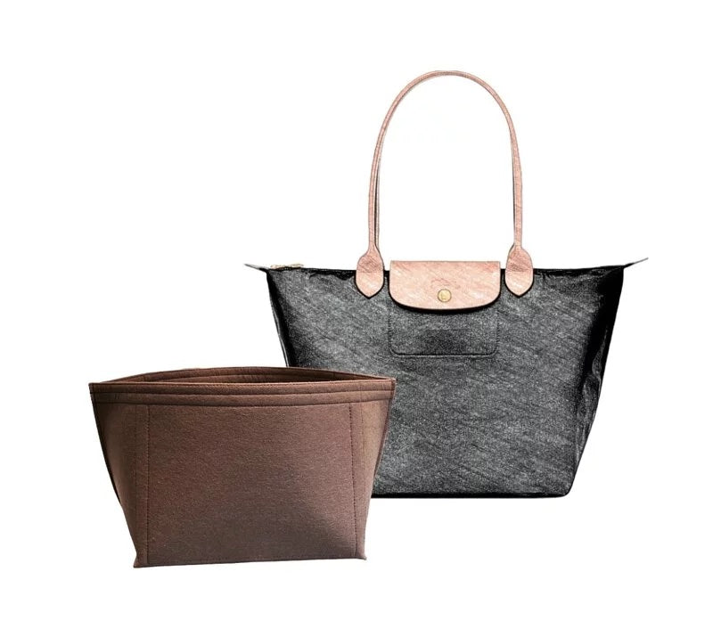 Long Champ Inner Label Inner Bag Organizer - Longchamp Le Pliage Original / Green (Long Handl ...